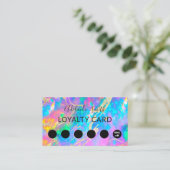 Loyaliteitskaart brand Opaal Edelsteen Visitekaartje (Staand voorkant)