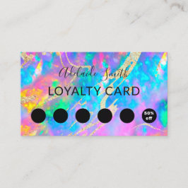 Loyaliteitskaart brand Opaal Edelsteen Visitekaartje