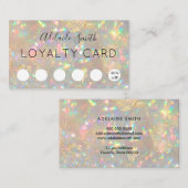 Loyaliteitskaart briljant opaal visitekaartje (Voorkant / Achterkant)