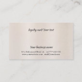 Loyaliteitskaart Elegante Glanzende Lichte Schaar Klantenkaartje (Achterkant)