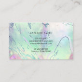 loyaliteitskaart FAUX holografisch effect groene v Visitekaartje (Achterkant)