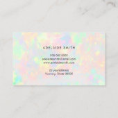 Loyaliteitskaart Faux Iridescent Opal Visitekaartje (Achterkant)