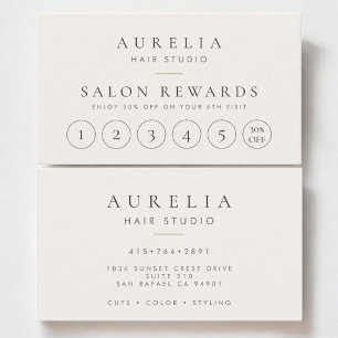 Loyaliteitskaart Kapsalon Stylist Klantenkaartje