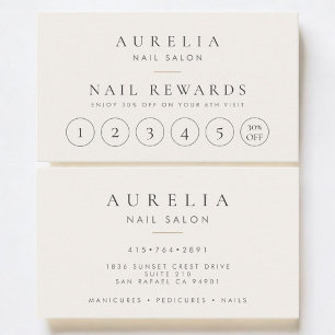 Loyaliteitskaart nagelstylist visitekaartje