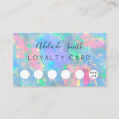 Loyaliteitskaart opaal edelsteen effect visitekaartje (Voorkant)