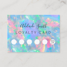 Loyaliteitskaart opaal edelsteen effect visitekaartje