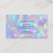 Loyaliteitskaart opaal edelsteen visitekaartje (Achterkant)