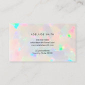 Loyaliteitskaart opaal edelsteen visitekaartje (Achterkant)