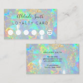 Loyaliteitskaart opaal edelsteen visitekaartje (Voorkant / Achterkant)