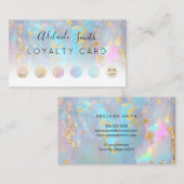 Loyaliteitskaart Opal Geïnspireerd Visitekaartje (Voorkant / Achterkant)