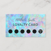 Loyaliteitskaart Opal Texture Visitekaartje (Voorkant)