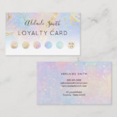 Loyaliteitskaart pastelkleuren abstract visitekaartje (Voorkant / Achterkant)