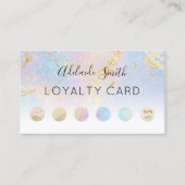 Loyaliteitskaart pastelkleuren abstract visitekaartje (Voorkant)