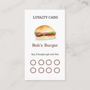 Loyaliteitskaart restaurant Business card Visitekaartje