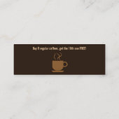 Loyaliteitskaart van de coffeeshop klantenkaartje (Achterkant)