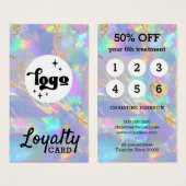 Loyaliteitskaart van Opal Stone Visitekaartje (Voorkant /achterkant)