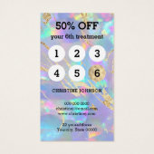 Loyaliteitskaart van Opal Stone Visitekaartje (Achterkant)