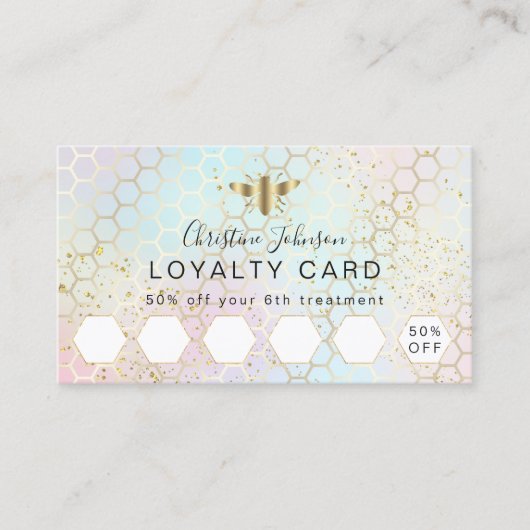 loyaliteitskaart voor bee logo visitekaartje (Voorkant)