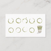 Loyaliteitskaart voor coffeeshop Visitekaartje (Achterkant)