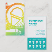 loyaliteitskaart voor ijsdruppels klantenkaartje (Voorkant / Achterkant)