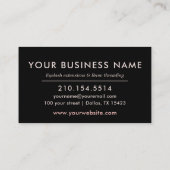 Loyaliteitskaart Wimpers Visagist Rose Goud Klantenkaartje (Achterkant)