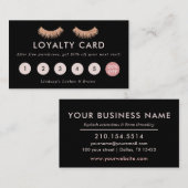 Loyaliteitskaart Wimpers Visagist Rose Goud Klantenkaartje (Voorkant / Achterkant)