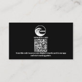 Loyaliteitskaarten Virtuele QR-code Zakelijk Logo Klantenkaartje (Achterkant)