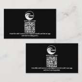 Loyaliteitskaarten Virtuele QR-code Zakelijk Logo Klantenkaartje (Voorkant / Achterkant)