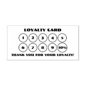 Loyaliteitskorting 10pc  zelfinktende stempel (Design)