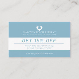 Loyaliteitskorting schoonheid gezondheid massage a klantenkaartje