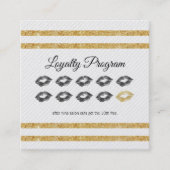 Loyaliteitsprogramma / Beauty Gold Glitter Klantenkaartje (Voorkant)