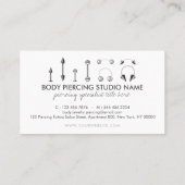 Loyaliteitsprogramma Body Piercing Sale Visitekaartje (Achterkant)
