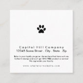 loyaliteitsprogramma pet paw vierkant klantenkaartje (Voorkant)