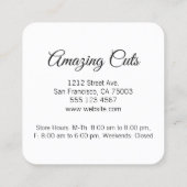 Loyaliteitsprogramma / Stylist Klantenkaartje (Achterkant)