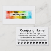 loyaliteitsprogramma voor bokeh klantenkaartje (Voorkant / Achterkant)