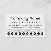 loyaliteitsprogramma voor bokeh klantenkaartje (Achterkant)