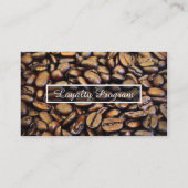 loyaliteitsprogramma voor koffiebonen klantenkaartje (Achterkant)