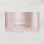 Loyality 6 Eyebrows Roos Hair Removal Glitter Visitekaartje (Achterkant)