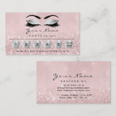 Loyality 6 Makeup Eyebrow Eyes Lashes Roos Silver Visitekaartje (Voorkant / Achterkant)