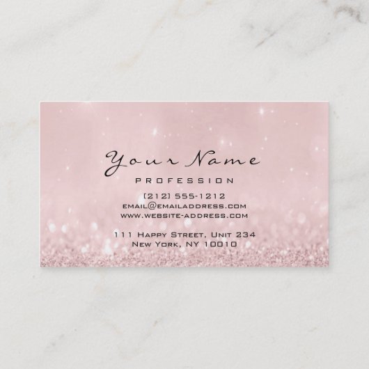 Loyality 6 Makeup Eyebrow Eyes Lashes Roos Silver Visitekaartje (Achterkant)