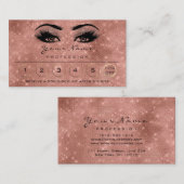 Loyality 6 Makeup Eyebrow Eyes Lashes Roos Spark Visitekaartje (Voorkant / Achterkant)