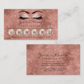 Loyality 6 Makeup Eyebrow Eyes Lashes Roos Spark Visitekaartje (Voorkant / Achterkant)