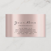 Loyality Kaart 6 Makeup Eyebrow Eyes Lashes Roos Visitekaartje (Achterkant)