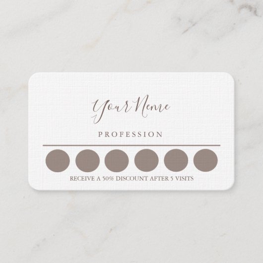 Loyality Visitekaartje (Voorkant)