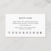 Loyalty 10 Nails Lashes Beauty Marble Visitekaartje (Achterkant)