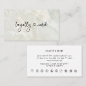 Loyalty 10 Nails Lashes Beauty Marble Visitekaartje (Voorkant / Achterkant)