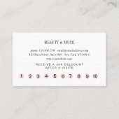 Loyalty 10 Nails Lashes Beauty Visitekaartje (Achterkant)