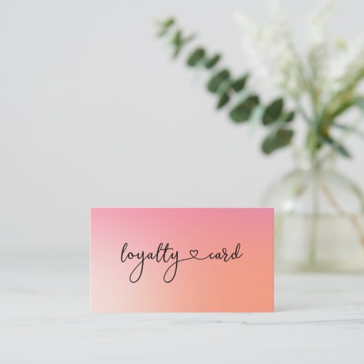 Loyalty 10 Nails Lashes Beauty Visitekaartje (Staand voorkant)