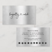 Loyalty 10 Nails Lashes Beauty Visitekaartje (Voorkant / Achterkant)