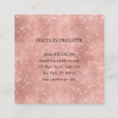 Loyalty 10 Nails Lashes Glitter Vierkante Visitekaartje (Voorkant)